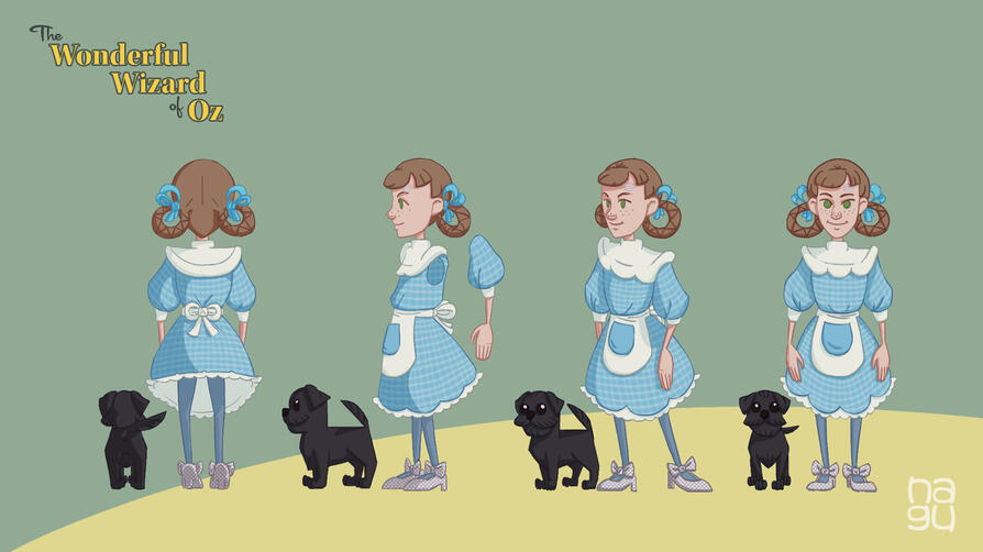 Wizard of Oz - Dorothy model sheet (3/7)